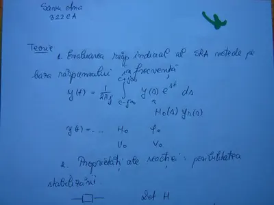 Teoria Sistemelor · 2010 · Sesiune, imaginea 1