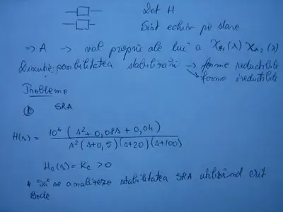 Teoria Sistemelor · 2010 · Sesiune, imaginea 2