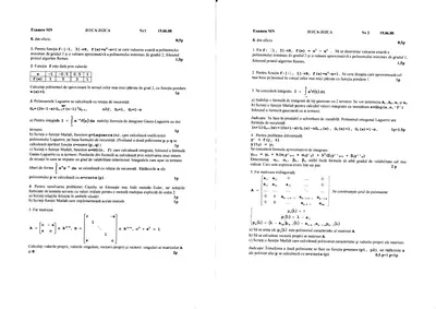 Metode Numerice · 2008 · Sesiune, imaginea 1