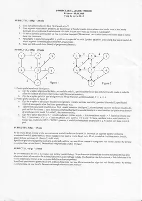 Proiectarea Algoritmilor · 2009 · Sesiune, imaginea 2