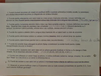 Structuri de Date · 2009 · Sesiune, imaginea 4