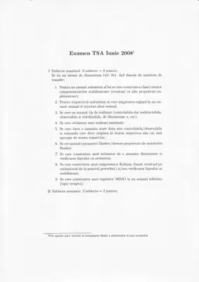 Teoria Sistemelor · 2010 · Sesiune, imaginea 12