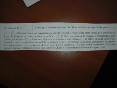 Teoria Sistemelor · 2010 · Sesiune, imaginea 3