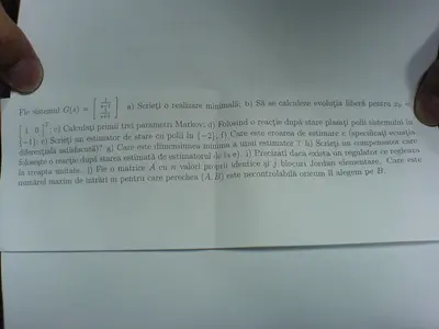 Teoria Sistemelor · 2010 · Sesiune, imaginea 4