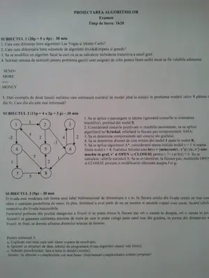 Proiectarea Algoritmilor · 2012 · Sesiune, imaginea 1