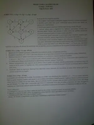 Proiectarea Algoritmilor · 2012 · Sesiune, imaginea 1
