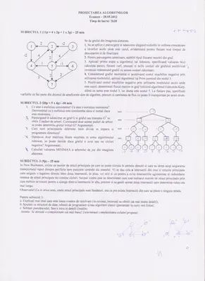 Proiectarea Algoritmilor · 2012 · Sesiune, imaginea 1