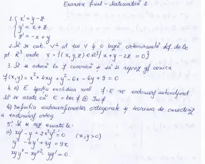 Mate 2 Algebra · 2013 · Sesiune, imaginea 2