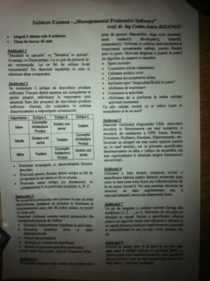 Managementul Proiectelor Software · 2013 · Sesiune, imaginea 1