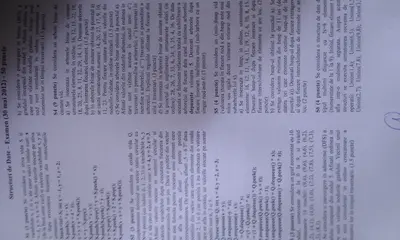 Structuri de Date · 2012 · Sesiune, imaginea 1