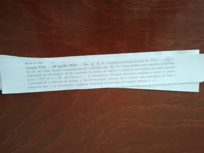 Teoria Sistemelor · 2013 · Parțial, imaginea 2