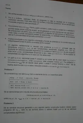 Analiza Algoritmilor · 2009 · Sesiune, imaginea 1