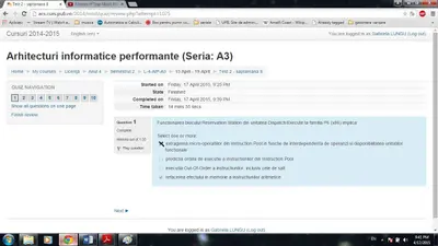 arhitecturi informatice performante · 2015 · Sesiune, imaginea 1