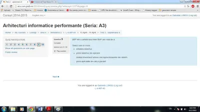 arhitecturi informatice performante · 2015 · Sesiune, imaginea 3