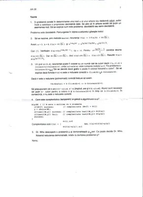 Analiza Algoritmilor · 2008 · Sesiune, imaginea 1