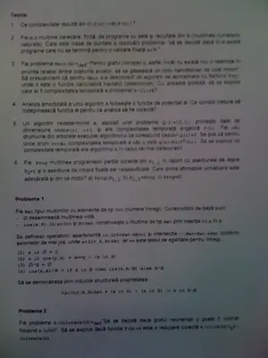 Analiza Algoritmilor · 2009 · Sesiune, imaginea 1