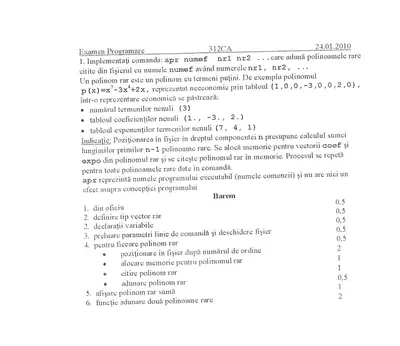 Programarea Calculatoarelor · 2010 · Sesiune, imaginea 1