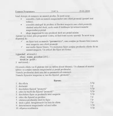 Programarea Calculatoarelor · 2010 · Sesiune, imaginea 1